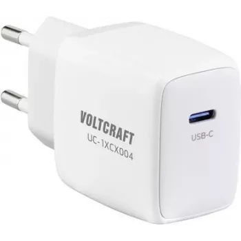 VOLTCRAFT UC-1XCX004 VC-13158215 USB lādētājs iekštelpām Izejas strāva (maks.) 3 A 1 x USB Power Delivery (USB-PD) (VC-13158215)