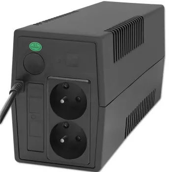 Qoltec 53774 nepārtrauktās barošanas avots (UPS) Line-Interactive 1 kVA 600 W 1 maiņstrāvas kontaktligzda