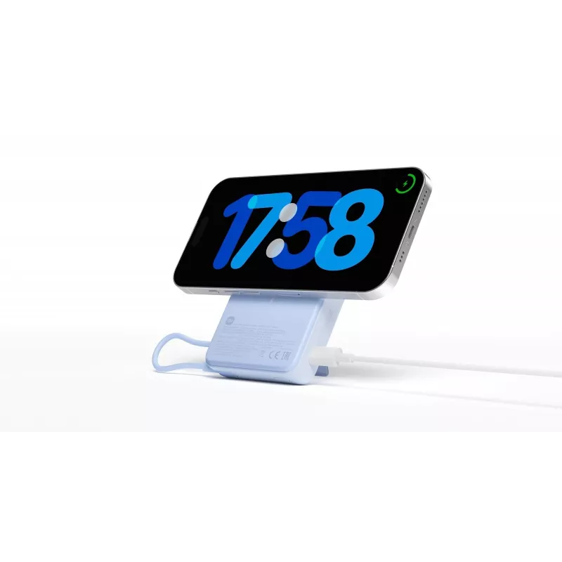 Power bank Xiaomi BHR08PCGL 5900 mAh Li-Ion ar bezvadu uzlādi, USB-C, Zils
