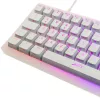 Mehāniskā TKL spēļu tastatūra XTRFY K5 RGB — bez ciparu bloka, caurspīdīga/balta