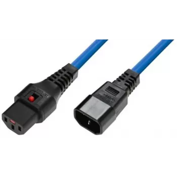Strāvas kabeļa bloķēšanas adapteris MicroConnect MC-C13C14LOCK-2.5MB — C13 uz C14, 2,5 m, bloķējošs