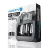 Baterijas lādētājs everActive NC-900U Universal DC — lādē AA, AAA, C, D, 9V, līdz 6 šūnām, melns