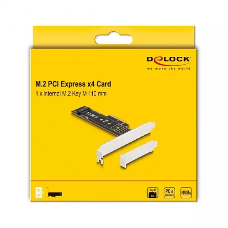 DeLOCK PCI Express x4 karte uz 1 iekšējo NVMe M.2 Key M 110 mm Low Profile