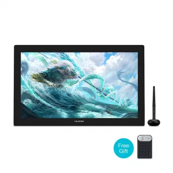 Grafikas planšete HUION Kamvas Pro 24 4K GT2401 — 23,8 collas QLED 3840×2160, 16:9, 8192 spiediena līmeņi