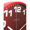 NeXtime pulkstenis 3053ro Dash Red, Ø35 cm, sienas, sarkans/sudrabs