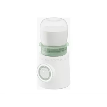 Pudeles sildītājs Momcozy MW003-WH12BA-A — ar bateriju, 80W, skārienjūtīga vadība, zaļš/caurspīdīgs/baltss
