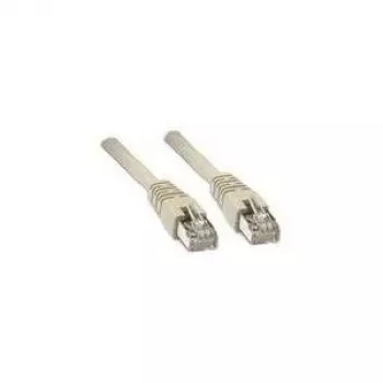 Wentronic Goobay - komutācijas kabelis - RJ-45 (V) uz RJ-45 (V) - 7.5 m - SF/UTP - CAT 5e - veidots, bez aizķeršanās - pelēks (50148)