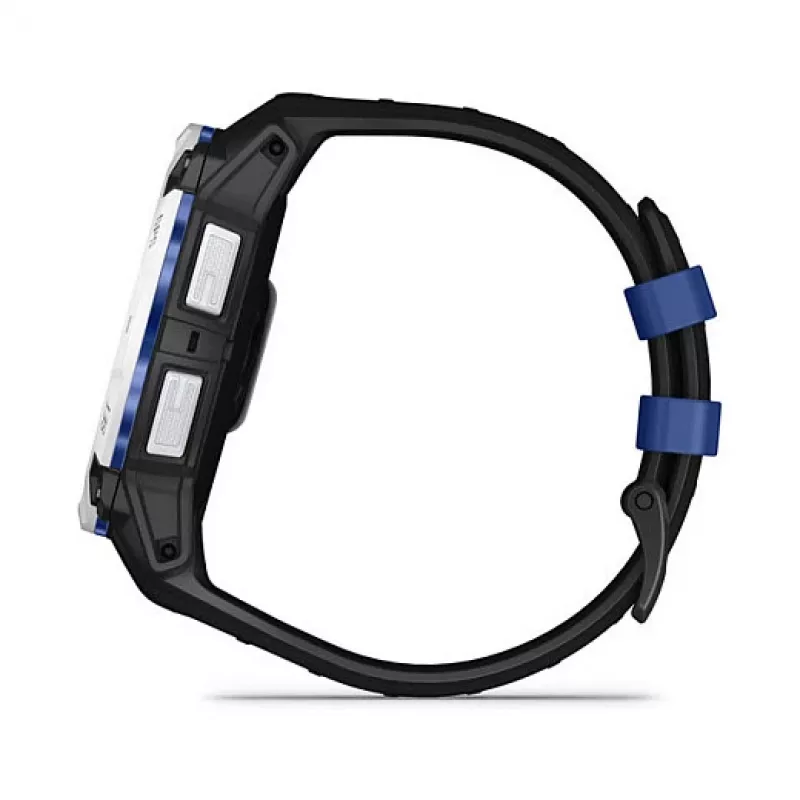 Viedpulkstenis GARMIN Instinct 3.05 cm (1.2 collu) AMOLED 45 mm 390x390 px Skārienjutīgs Melns Balts GPS 4 GB 53 g Silikona siksniņa