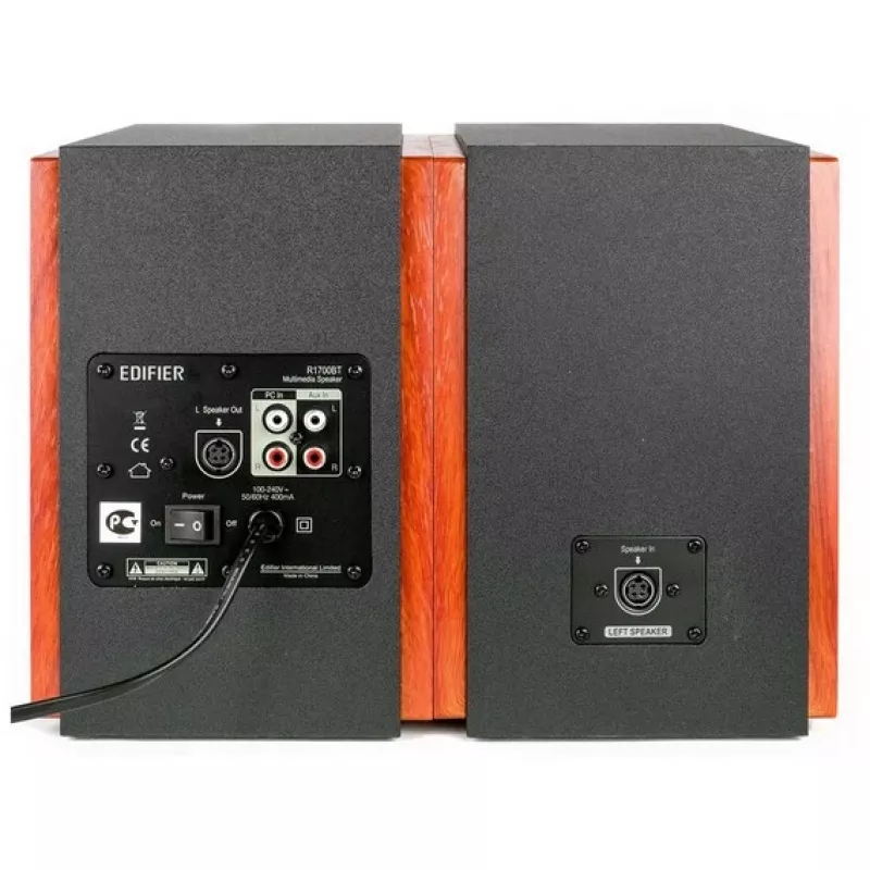 Edifier R1700BT - Skaļrunis - Plauktā novietojams - Bezvadu - Bluetooth - 66 W (kopējā) - divvirzienu - Melns (R1700BT Melns)