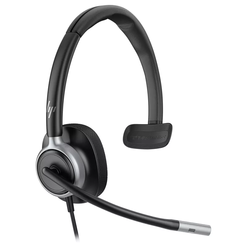 Monaural USB vadu austiņas Poly Mission 615 — svars 117,5 g