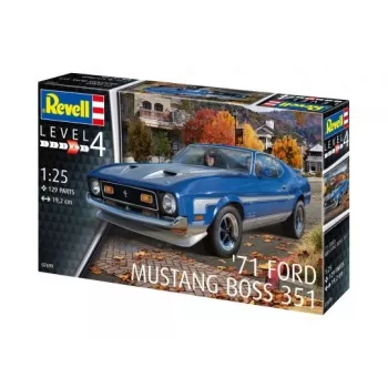 REVELL plastmasas modelis Ford Mustang Boss 351, mērogā 1:25