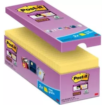 3M Post-it līmlapiņas kvadrātveida Dzeltenas 90 lapas (65416SYP)