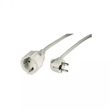 Hama 00047865 strāvas pagarinātājs 3 m 1 maiņstrāvas kontaktligzda(-s) Balta