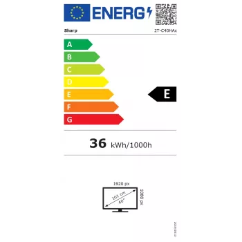 Ostry 40HA1205E televizors, FHD, melns