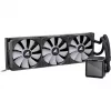 Universāls šķidruma CPU dzesētājs Sharkoon S100 ARGB – 360 mm radiators, melns