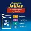 Purina Felix Sensations Mix mitrā kaķu barība, 12 x 85 g, tītars, skumbrija, jērs, siļķe
