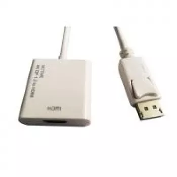 ROLINE DisplayPort-HDMI adapteris - aktīvs - v1.2 - DP spraudnis-HDMI ligzda - balts - 0,15 mm (0.00591) - DisplayPort spraudnis - HDMI Type A - DisplayPort versija 1.2 - aktīvs (12.03.3160)