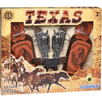 Gonher Coffret Texas Revolver 8 patronas (234/0)