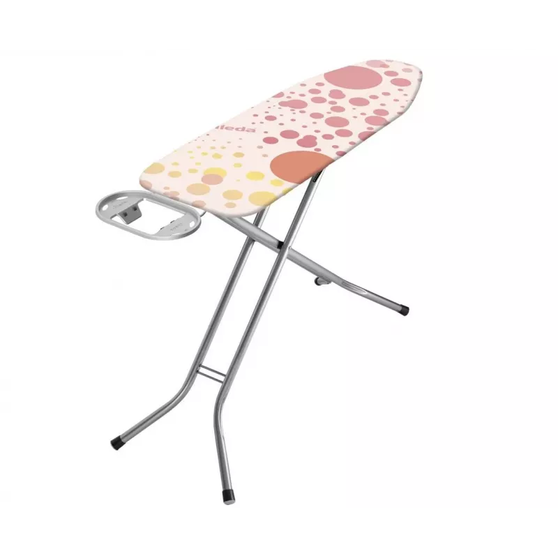 Pilna izmēra gludināmais dēlis Vileda 4023103218932 — pilna izmēra, nerūsējošā tērauda kājas, 1200×380 mm dēlis, augstums 75–96 cm, salokāms, gludekļa turētājs