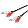 Microconnect AUDCC05 audio kabelis 0,5 m 2 x RCA Melns