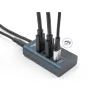 DeLOCK 64189 USB centrmezgls Type-C 10000 Mbit/s zils metāls