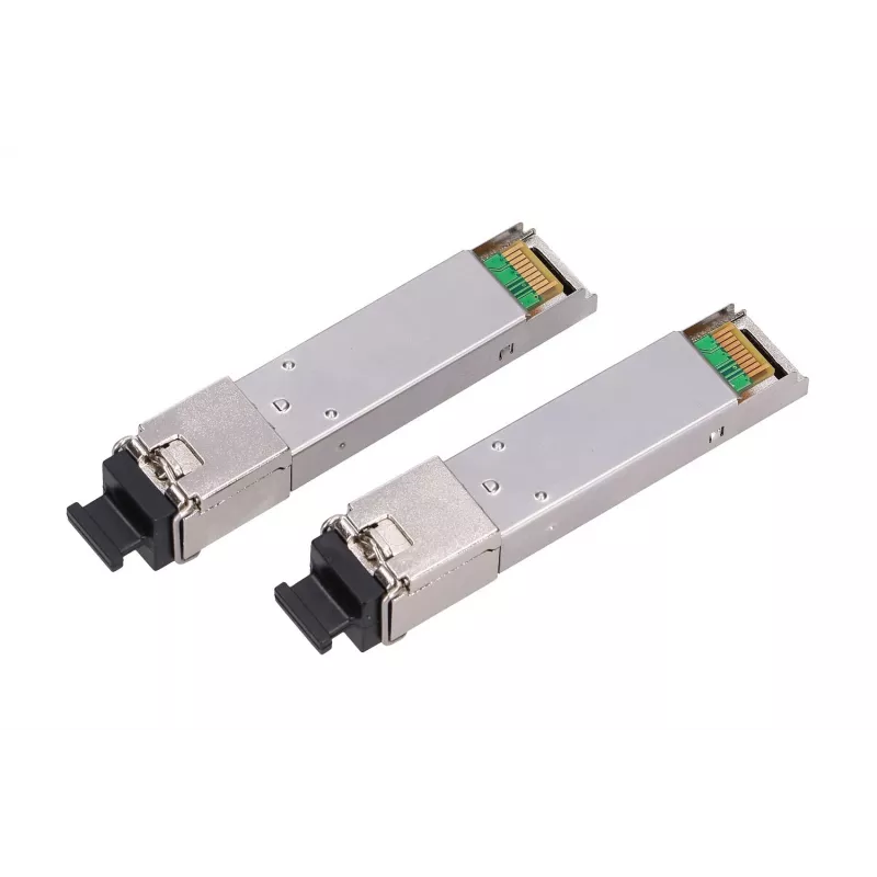 SFP WDM optisko raiduztvērēju pāris Extralink 1.25G 1310/1550nm vienmoda 3km SC DOM
