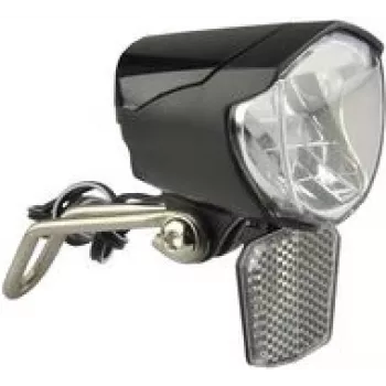 Velosipēda dinamo LED priekšējais lukturis FISCHER 85355 — 70 lx, ilgmūžīgs LED (50 000 h)