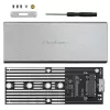 Alumīnija korpuss QOLTEC 51833 M.2 SSD, SATA uz USB 3.0, atbalsta līdz 2TB