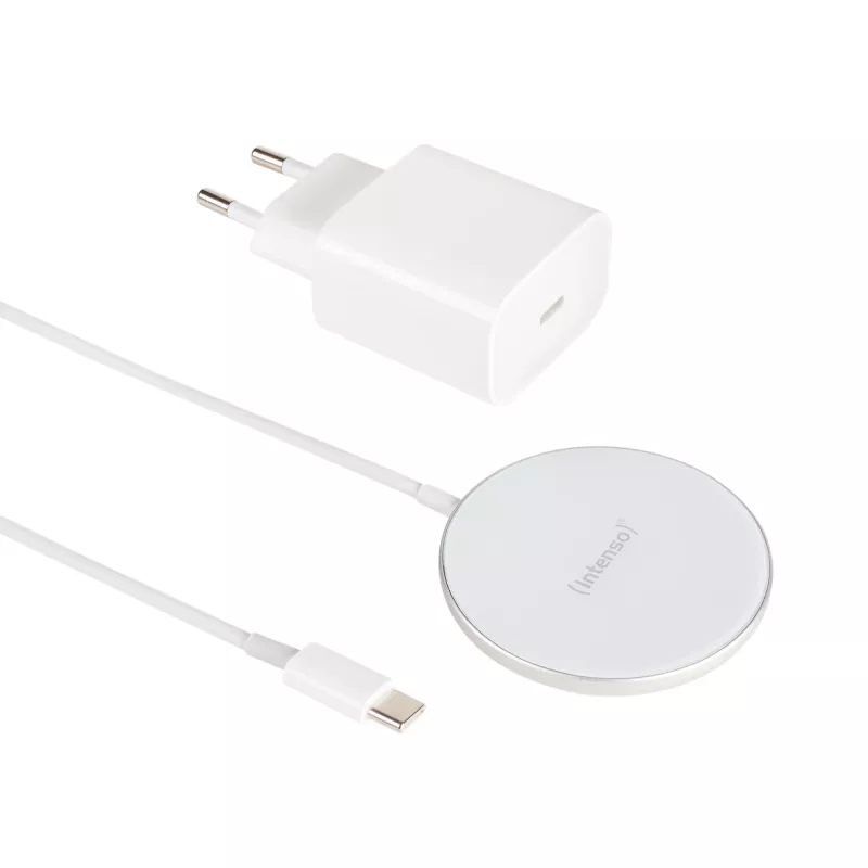 Intenso MW1 viedtālruņa magnētiskais bezvadu ātrais lādētājs, USB, iekštelpām, 12V