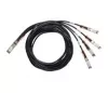 InfiniBand/šķiedras optikas kabelis Cisco QSFP-4SFP25G-CU3M 3 m 4xSFP25G Melns