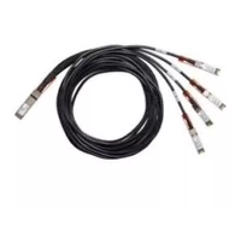 InfiniBand/šķiedras optikas kabelis Cisco QSFP-4SFP25G-CU3M 3 m 4xSFP25G Melns