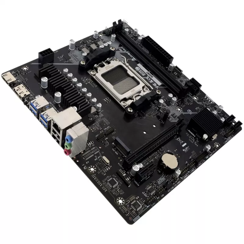 Mātesplate BIOSTAR B650MT Micro ATX, AMD B650, Ligzda AM5, DDR5, 2x DIMM, 96GB, 1x M.2, 4x SATA III, Gigabit LAN