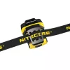 Galvas lukturītis Nitecore NU11 — 150 lm, IPX5, USB uzlādējams, 41 g, dzeltens/melns