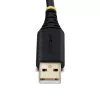 StarTech.com 60 cm 2 portu USB–seriālā adaptera kabelis, maināmas DB9 skrūves/uzgriežņi, COM saglabāšana, USB-A uz DB9 RS232, FTDI, 4. līmeņa ESD aizsardzība, Windows/macOS/ChromeOS/Linux – izturīga TPE konstrukcija