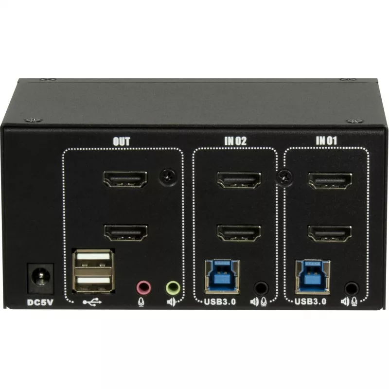 KVM slēdzis Inter-Tech IPC AS-22HUS 2 porti USB