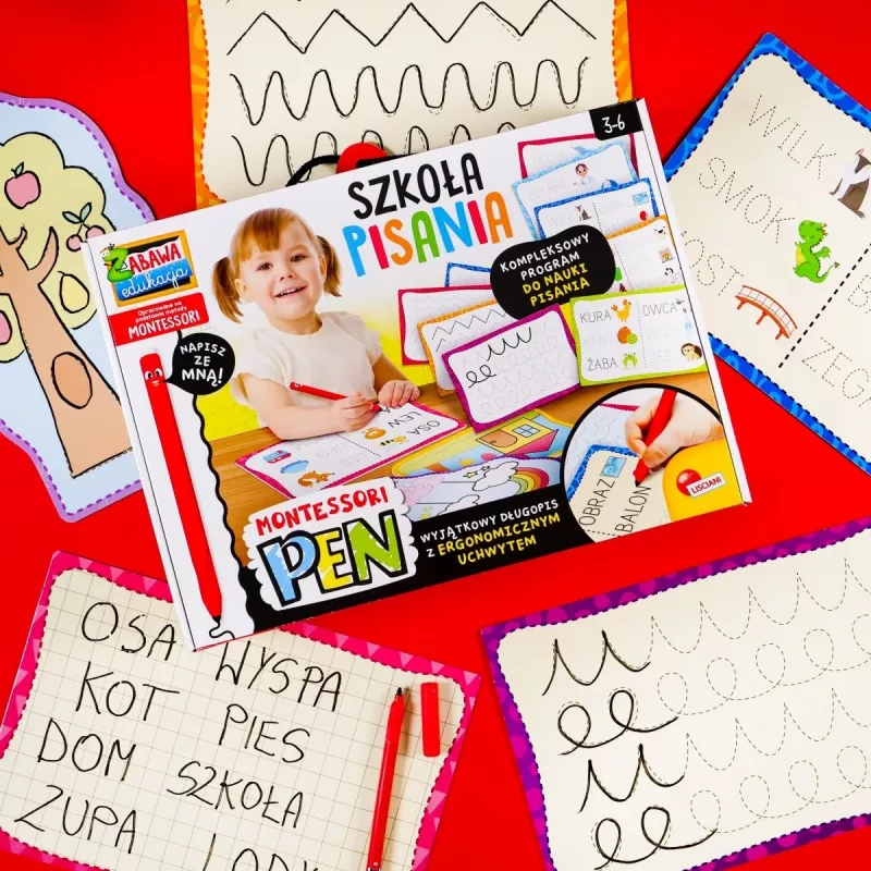 Izglītojošs komplekts Montessori pildspalva rakstīšanai ar 18 planšetēm