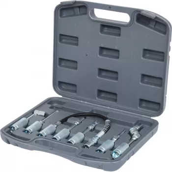 Smērvielu pistoles adapteru komplekts KS TOOLS 980.1100 — 7 gab., stiprinājumi eļļošanai