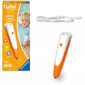Mācību pildspalva Ravensburger tiptoi 00110 oranža balta zēniem meitenēm