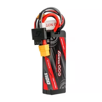 Lipo Gens ace G-Tech 1100mAh 11.1V 3S1P 60C GRP-76 cietā korpusa akumulators ar XT60 spraudni