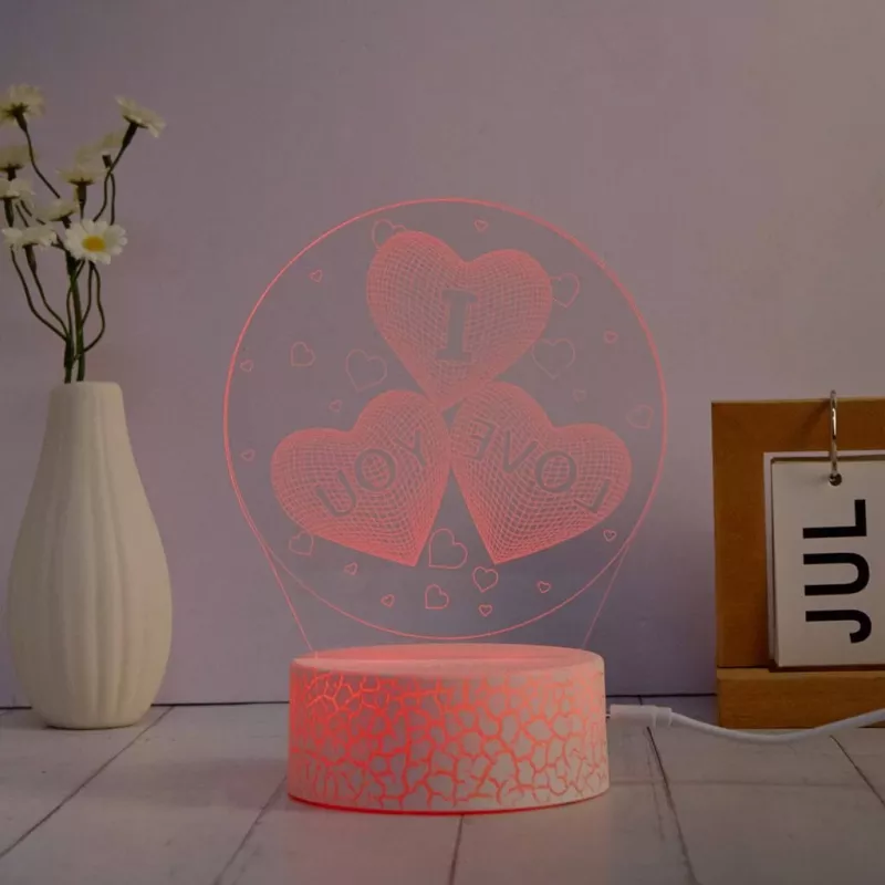 Manta SNL115RGB RGB 3D sirds dekoratīvo LED lampu komplekts