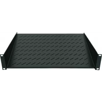 Intellinet 19 collu konsoles plaukts, 1U, 2 punktu priekšējais stiprinājums, 150 mm dziļums, maks. 25 kg, melns, trīs gadu garantija