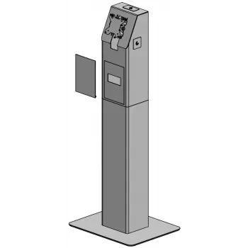 Grīdas pašapkalpošanās kiosks Ergonomic Solutions SPK400-02 regulējams augstums izturīgs dizains