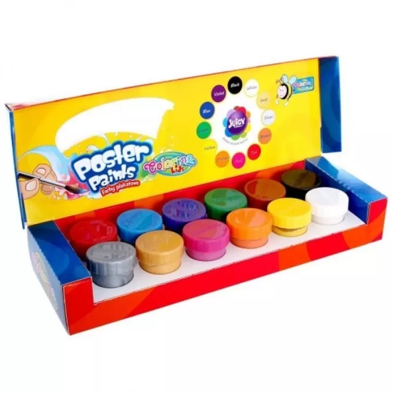 Colorino Kids Plakātkrāsas 12 krāsas 20 ml