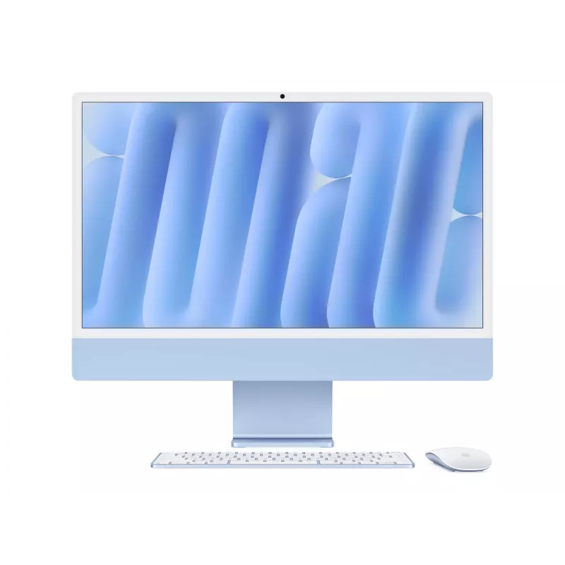 iMac 24 collas: M4 10/10, 16 GB, 512 GB SSD - zils