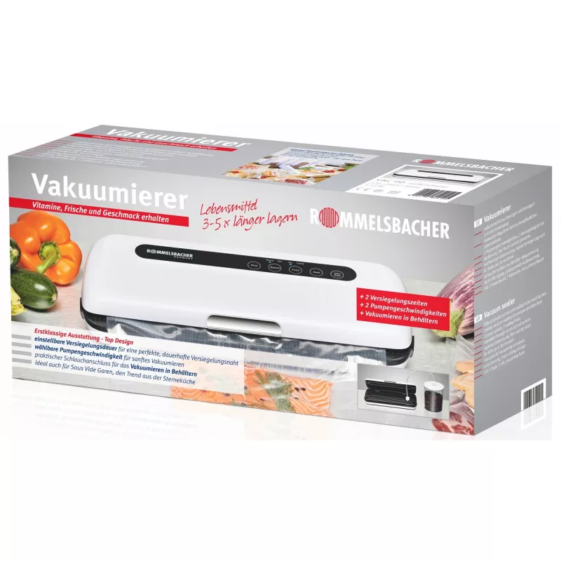 Rommelsbacher VAC110 - 360 x 155 x 75 mm - Melns - Balts (VAC 110)