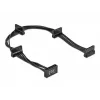 SATA kabelis DeLOCK 60395 0,4 m SATA 15-pin 4 x SATA 15-pin Melns