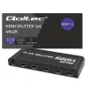 Qoltec 51798 Aktīvais HDMI sadalītājs 4 x HDMI 4K x 2K | 3.4Gb/s