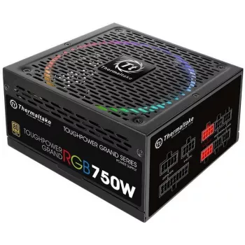 Thermaltake Toughpower Grand RGB 750W modulārais barošanas bloks PS-TPG-0750FPCGEU-R, ATX 2.4, 80 PLUS Gold, aktīvs PFC, 140 mm ventilators