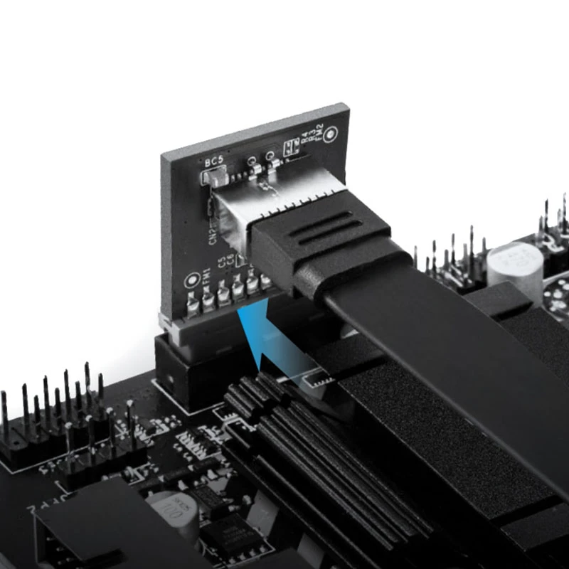 USB 3.0 adapteris GrauGear GG 18024 90° paneļa ligzda (taisns leņķis) Type A