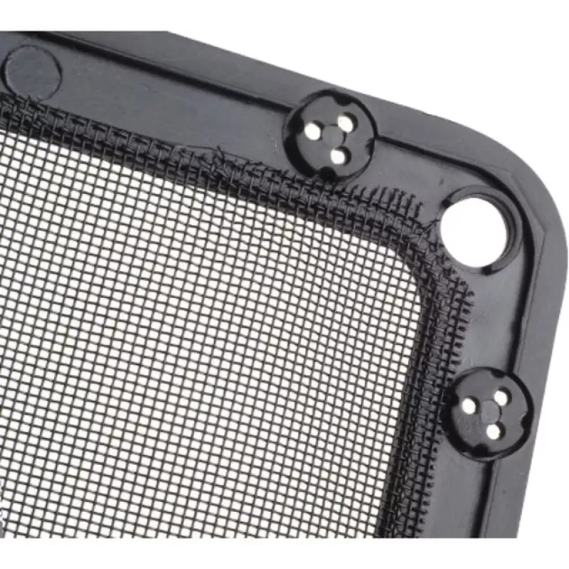 SilverStone FF141B 140 mm putekļu filtrs ar ventilatora restīti, melns